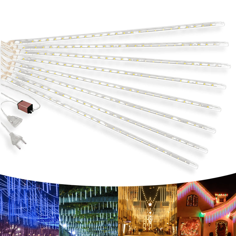 Cascata de Natal LED com 8 Tubos