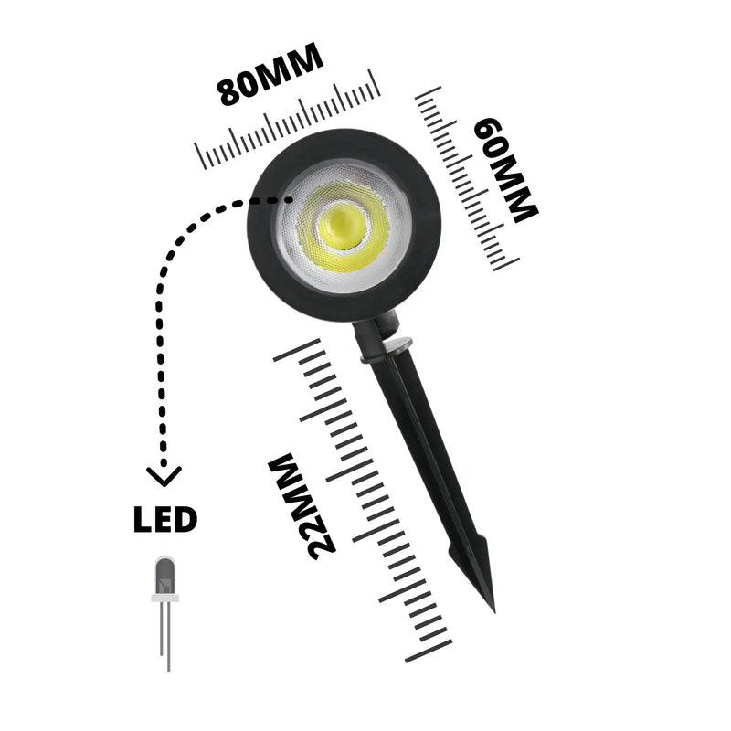 Kit 5 Luminárias Espeto para Jardim