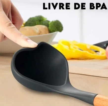 Kit Jogo 12 Peças de Utensílios de Cozinha em Silicone