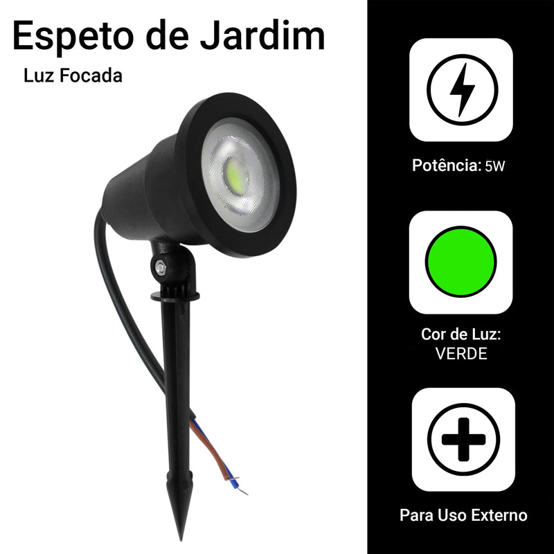 Kit 5 Luminárias Espeto para Jardim