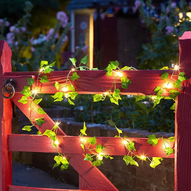 Cortina de Videiras c/ LED para Decoração de Natal