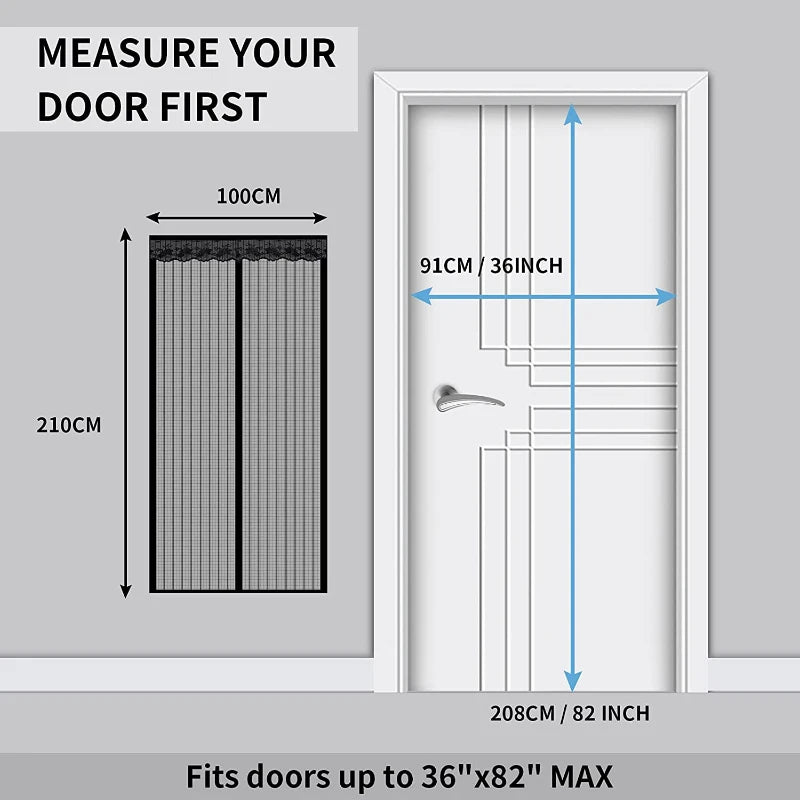 Mosquiteiro Magnético para Portas