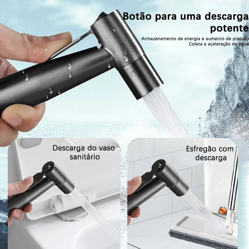 Ducha Higiênica de Luxo com Registro Duplo e Saída de Água Independente